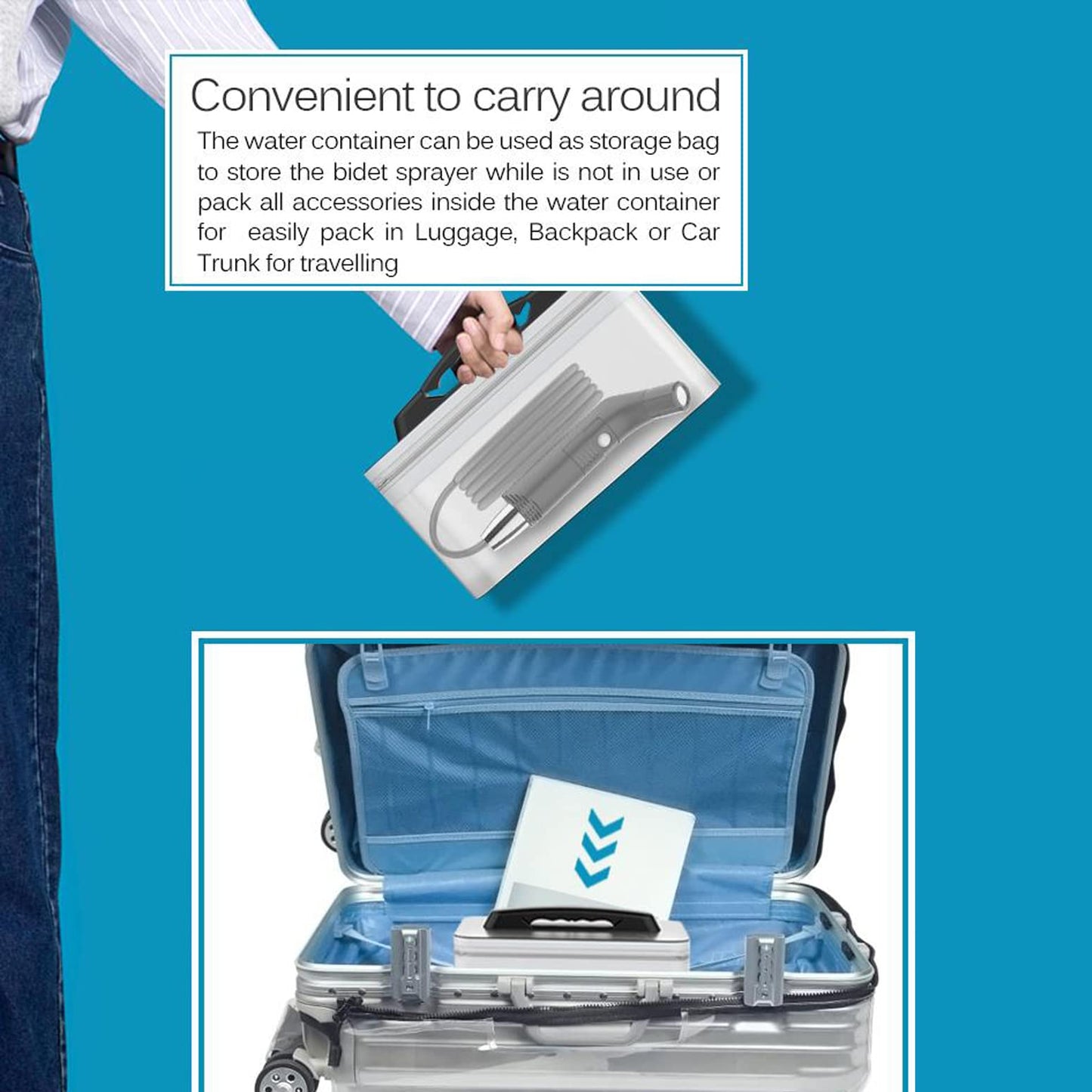 Compact Bidet Sprayer for Travel