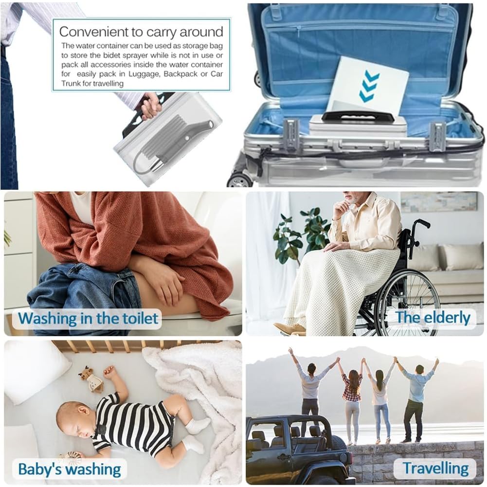 Compact Bidet Sprayer for Travel