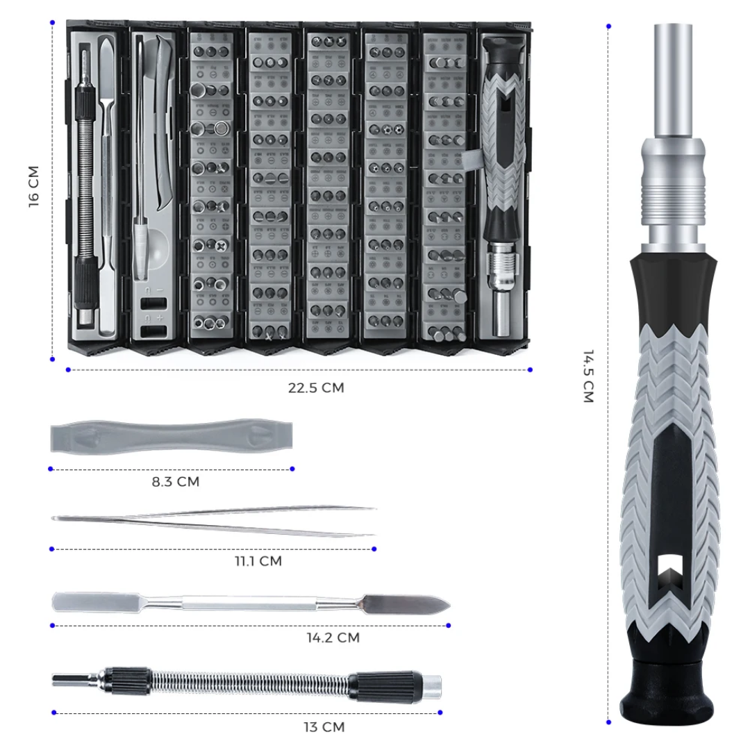 126 Pieces Cylindrical Screwdriver Set - 840116