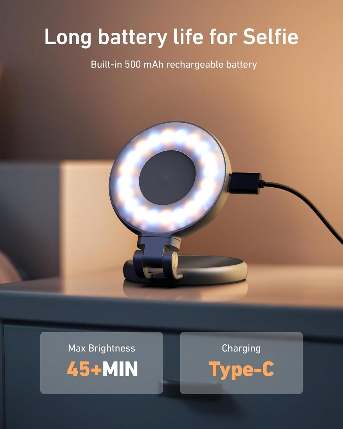 Telesin C03 Magnetic Selfie Ring Light