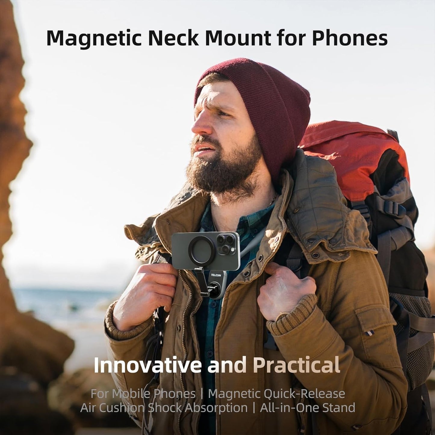 Telesin Smartphone Magnetic Neck Holder MNM-001