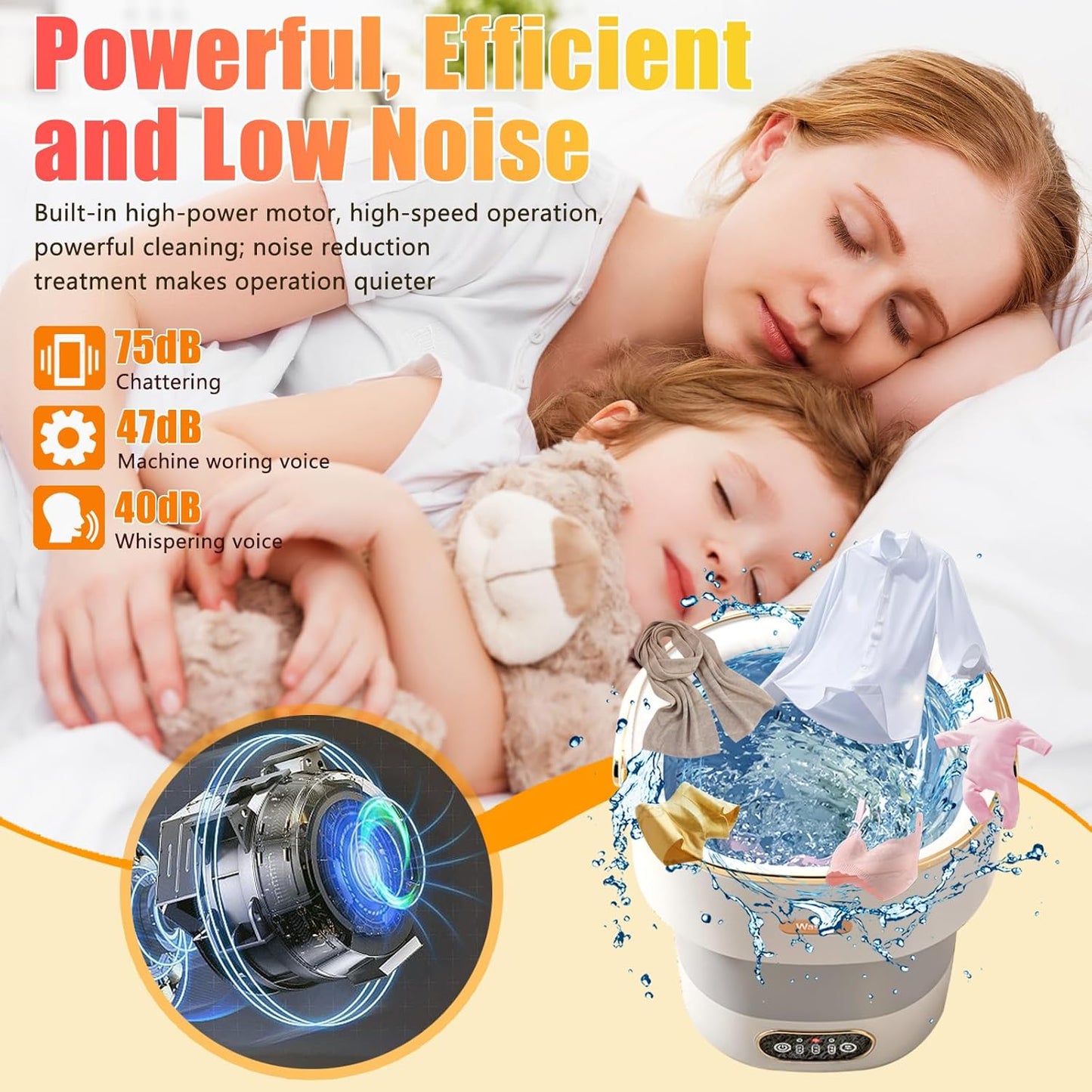 Foldable Mini Washer 15L