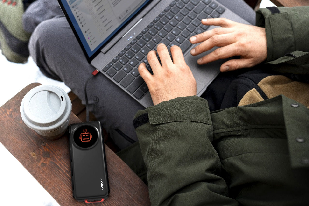 Porodo 10000mAh Animated Display Power Bank 45W - PB072