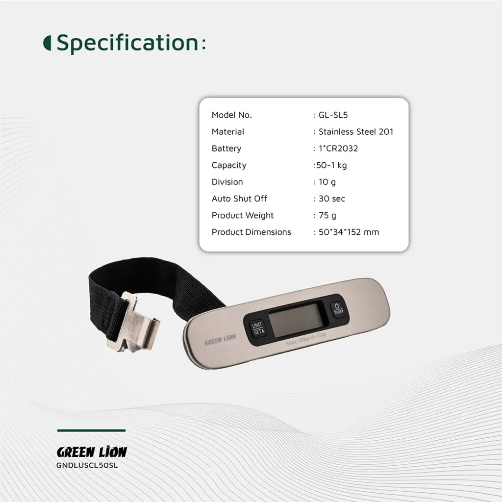 Green Lion Digital Luggage Scale GL-SL5
