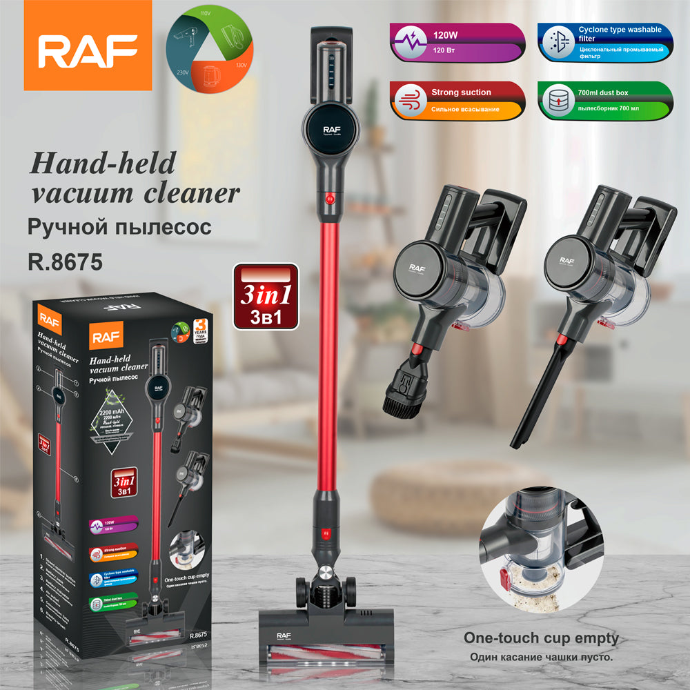 RAF 3in1 Hand-held Vacuum Cleaner 120W R.8675
