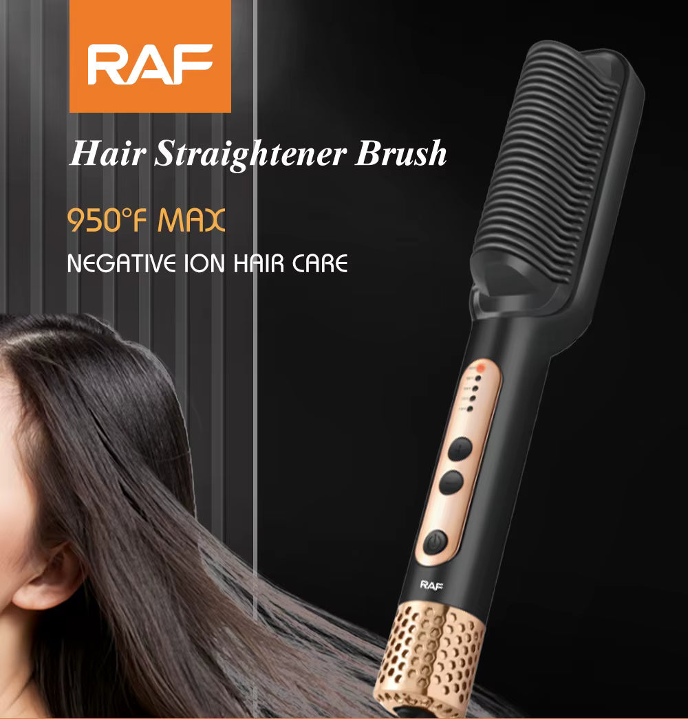 RAF Hair Straightener Brush 950°F R.412
