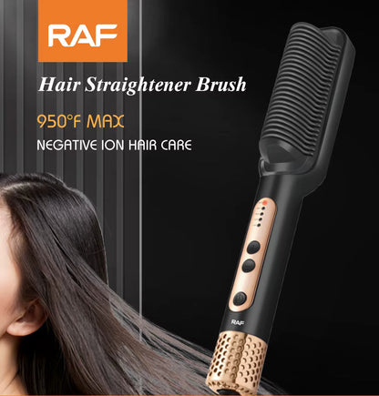 RAF Hair Straightener Brush 950°F R.412