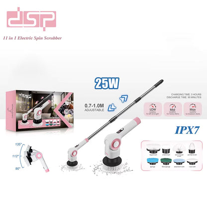 Dsp 11in1 Electric Spin Scrubber - KD2504