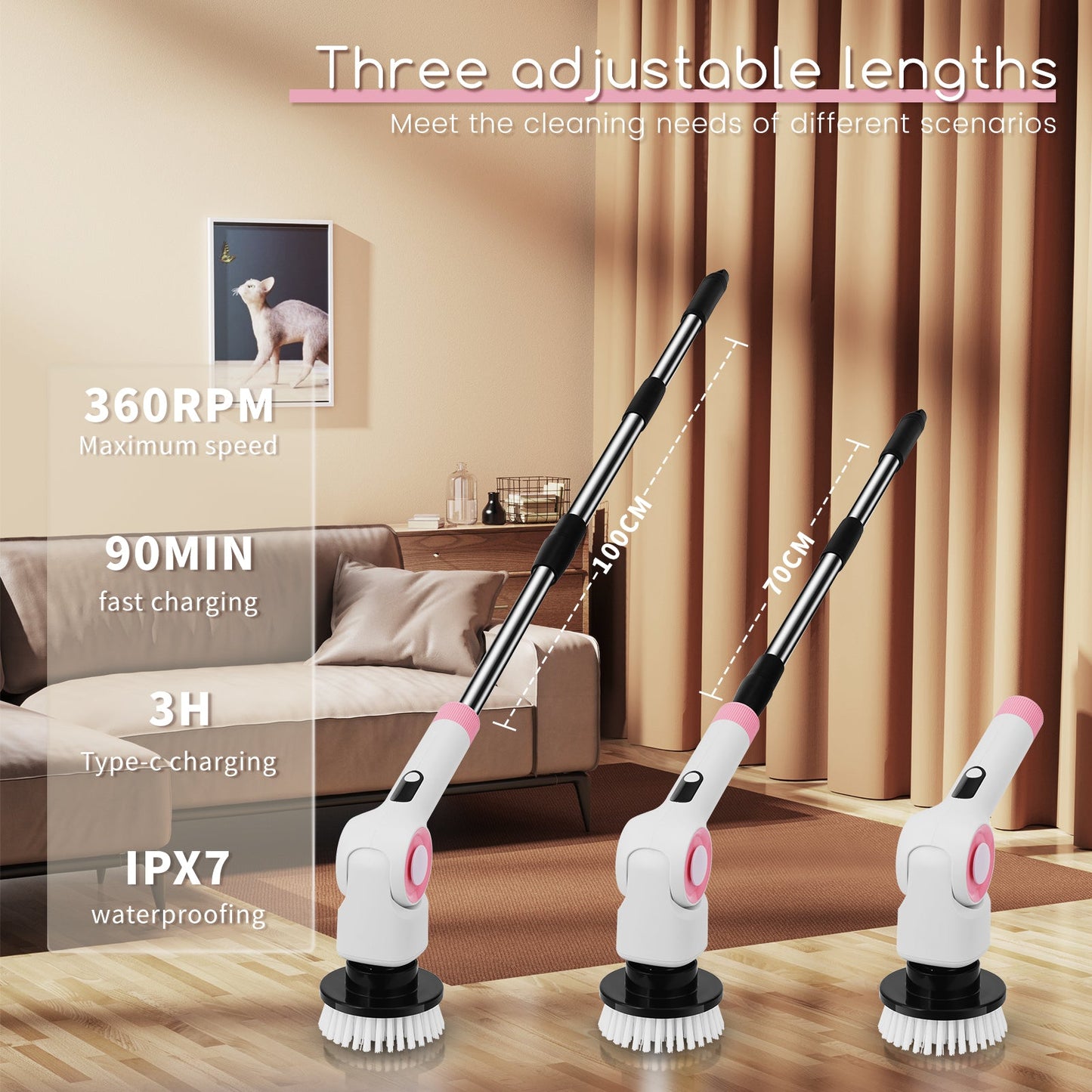 Dsp 11in1 Electric Spin Scrubber - KD2504
