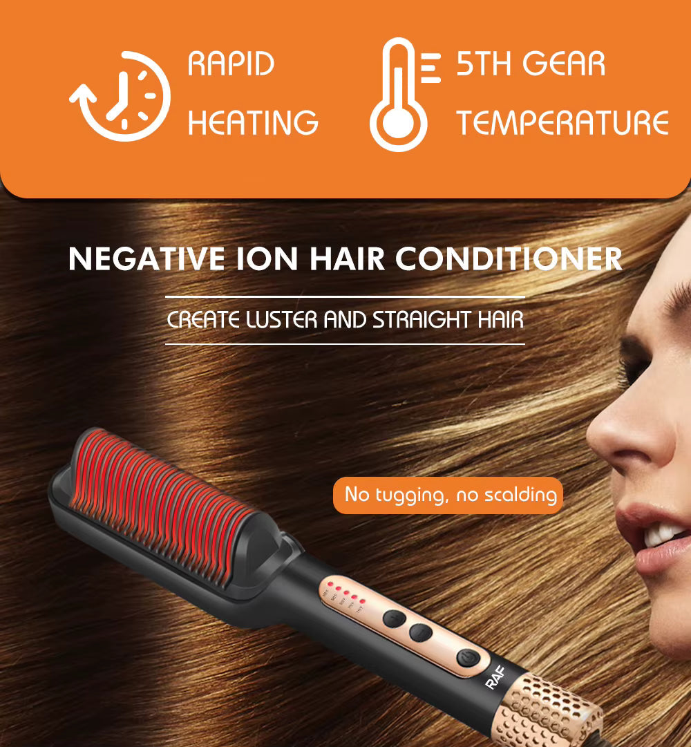 RAF Hair Straightener Brush 950°F R.412