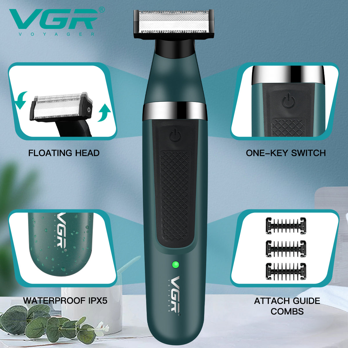 VGR Professional Blade Shaver Kit V-393