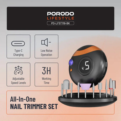 Porodo ALL-IN-ONE Nail Trimmer Set - LFS119