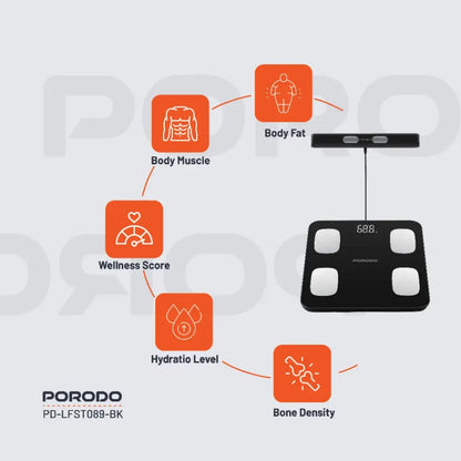 Porodo Precise Analysis Smart Scale - LFS089