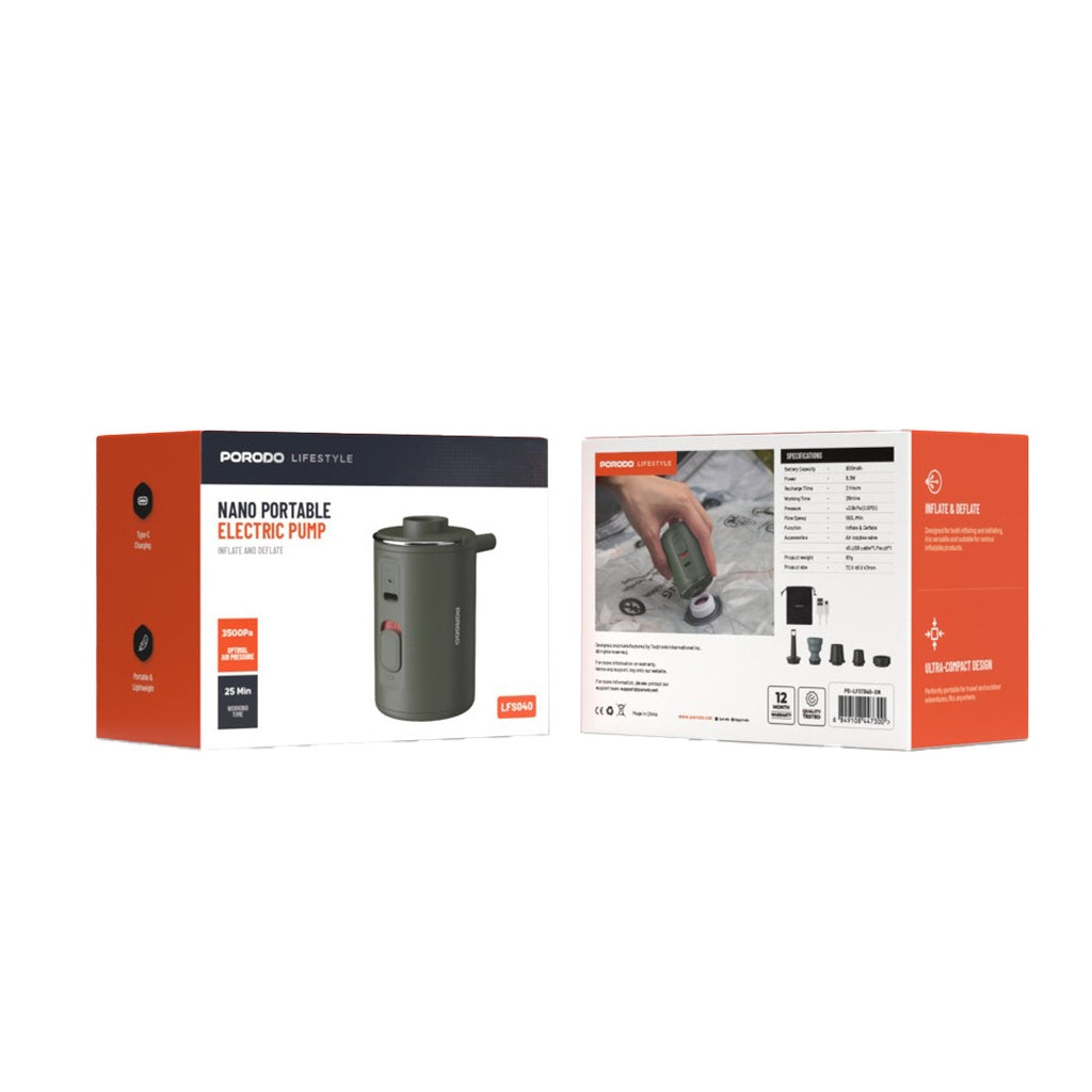 Porodo Nano Portable Electric Pump 3500Pa  - LFS040