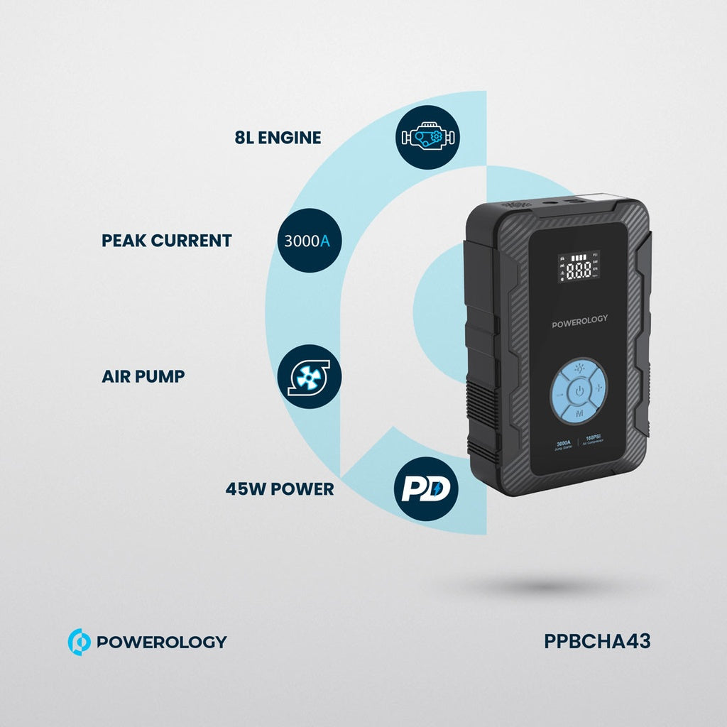 Powerology Jumpstart With Air Pump