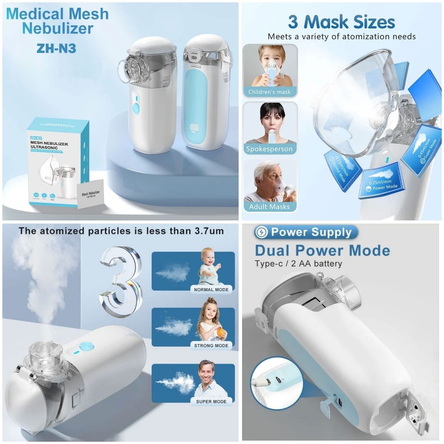 Mesh Nebulizer Ultrasonic ZH-N3