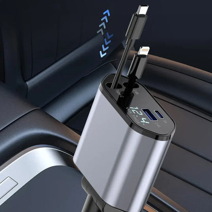4in1 Telescopic Charging Cable 180°/120W